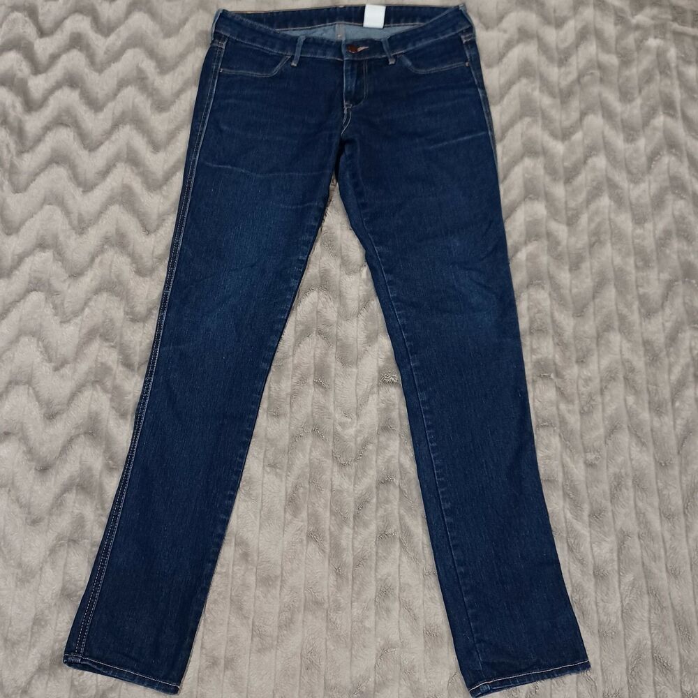H&M Womens Size 29/32 Blue Dark Wash Low Waist Skinny Denim Jeans
